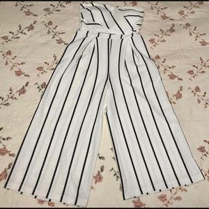 venus striped jumpsuit